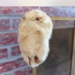 Vintage Fur Cream and Brown Hat